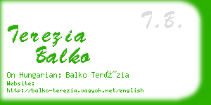 terezia balko business card